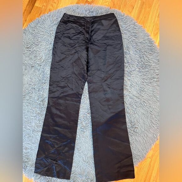 Vintage Talbots Pure Silk Navy Pants Size 4 - Picture 1 of 5